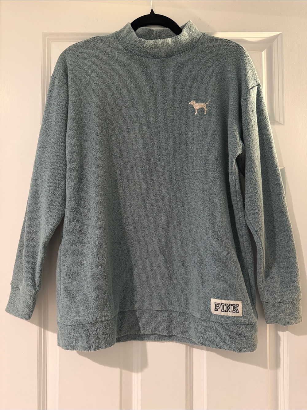 PINK Victoria's Secret Men's Dusty Blue Crewneck Sweater